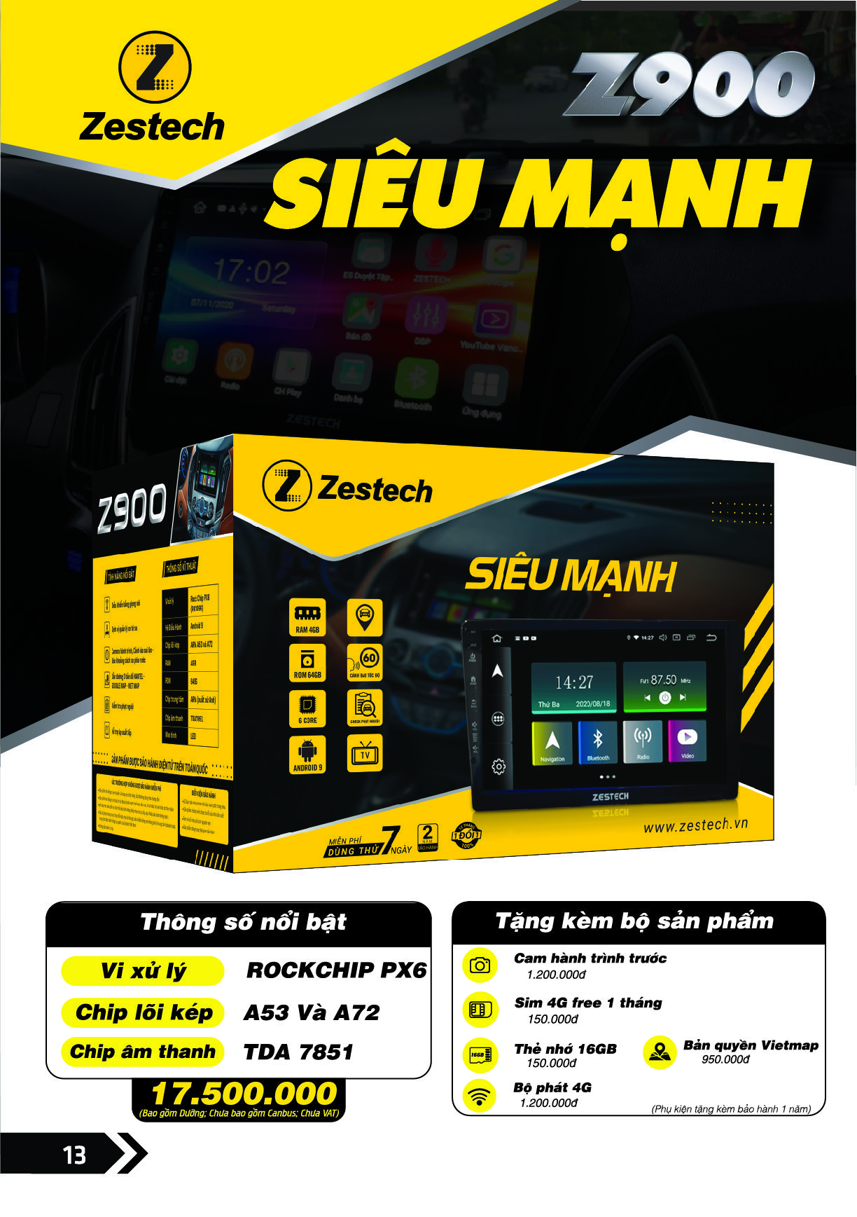 Màn hình zestech z900