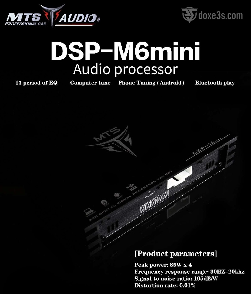 Âm ly ô tô tích hợp DSP MTS M6 mini – Nhỏ gọn nhưng mạnh mẽ