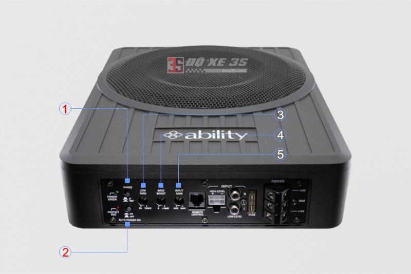 Loa SUB Ô tô Ability AT-10S | 400W Maximum