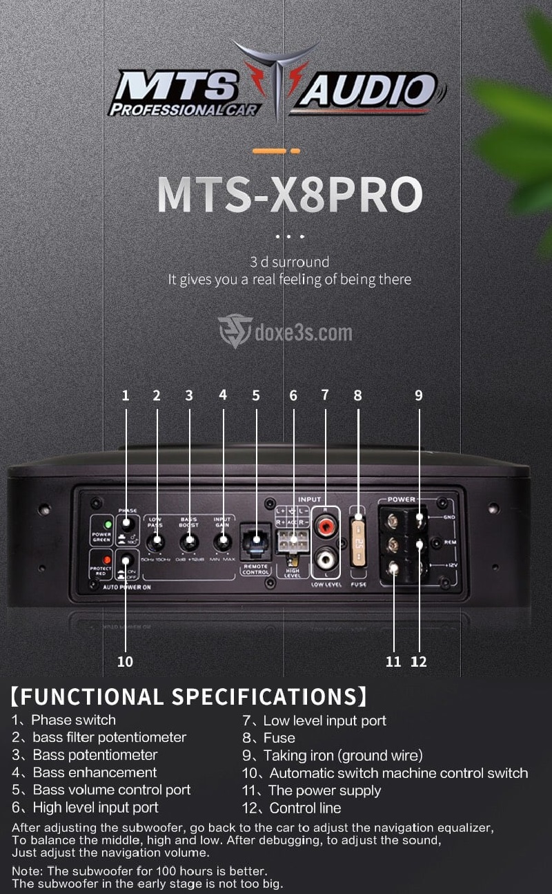 can-chinh-loa-sub-oto-mts-x8-pro
