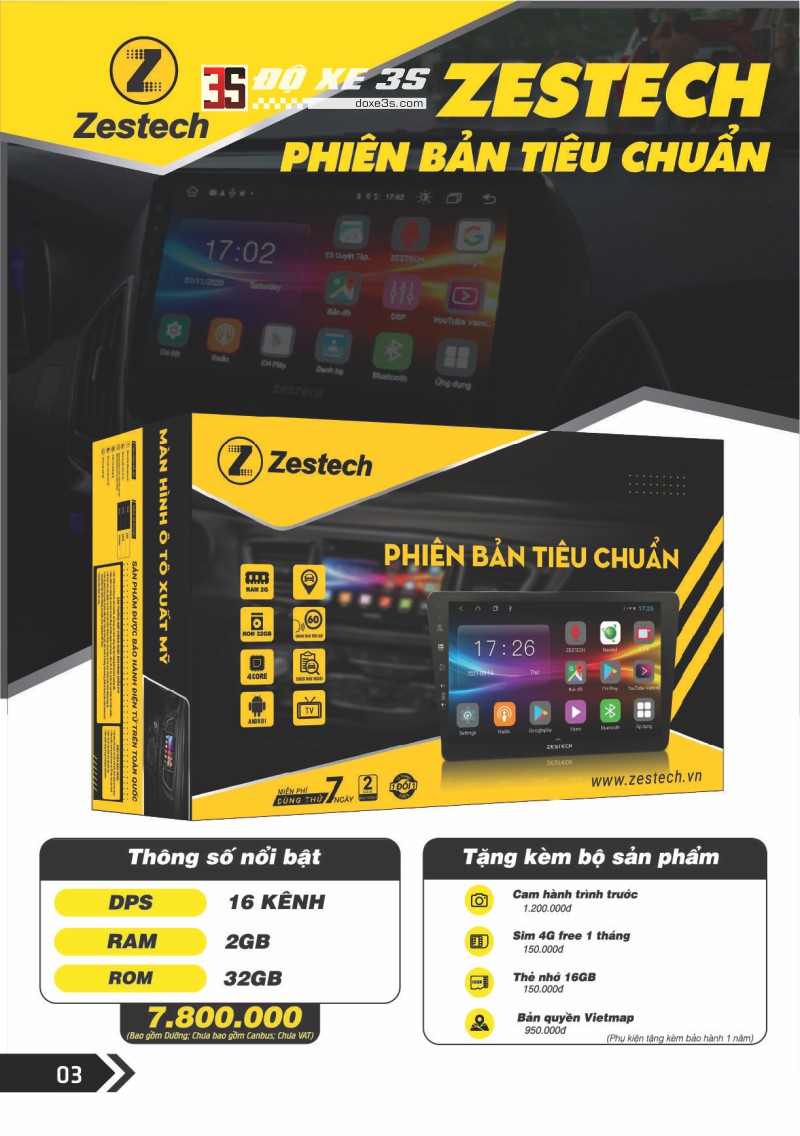 Màn hình Zestech S500