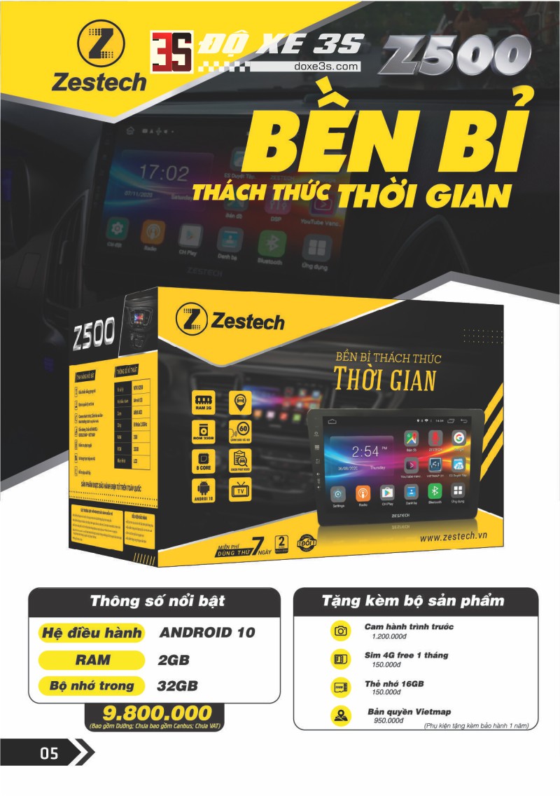 Màn hình Zestech Z500