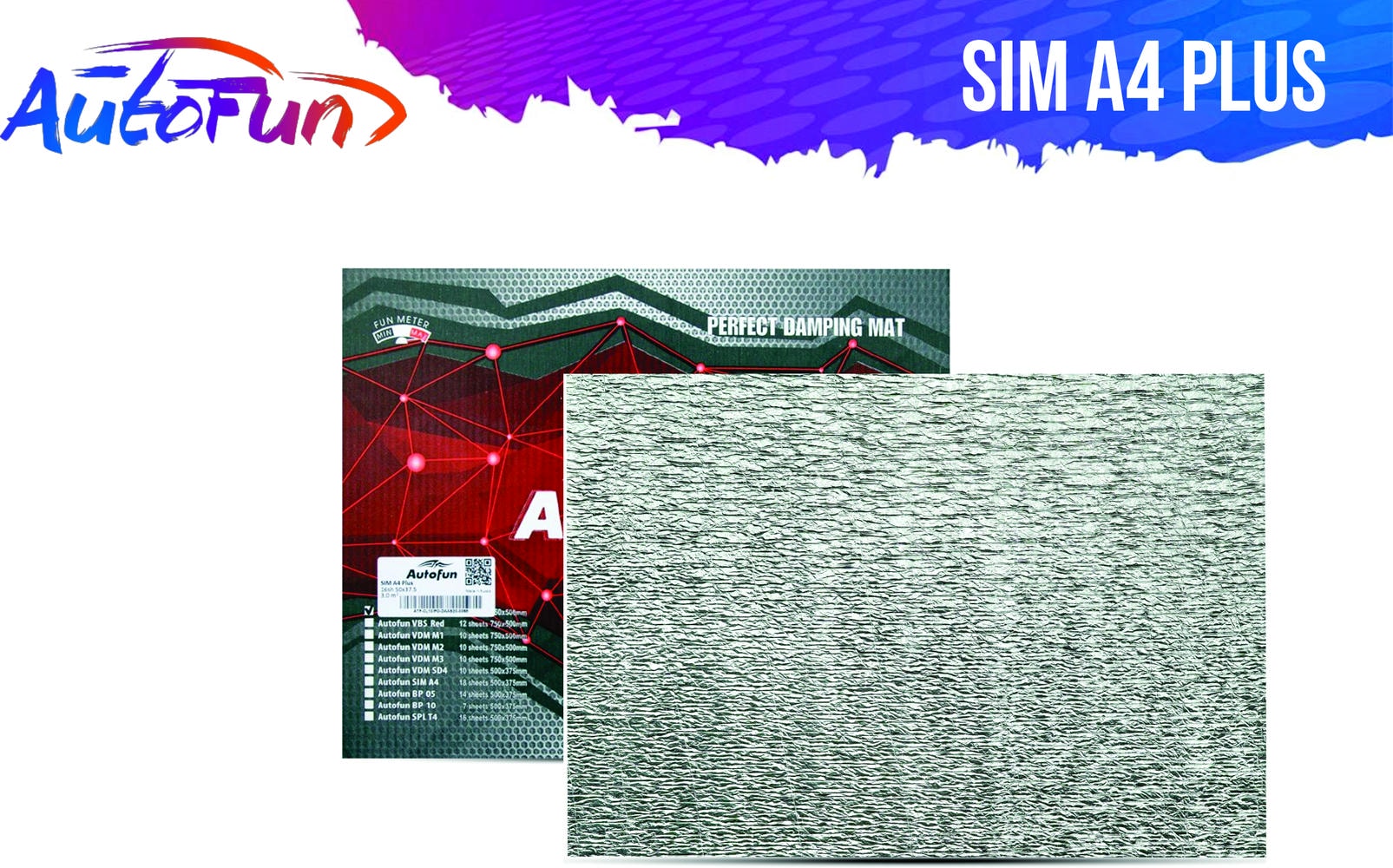 Vật liệu cách âm xe hơi AutoFun SIM A4 PLUS