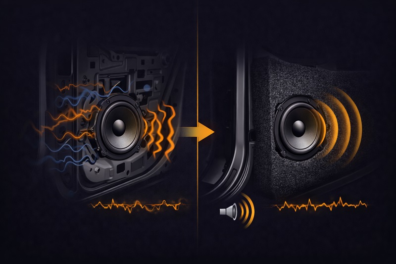 Ảnh hưởng của cách âm xe hơi đến dải mid